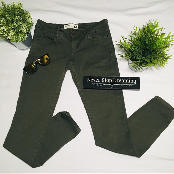 GARAGE ARMY GREEN JEANS - Picture 1 of 5